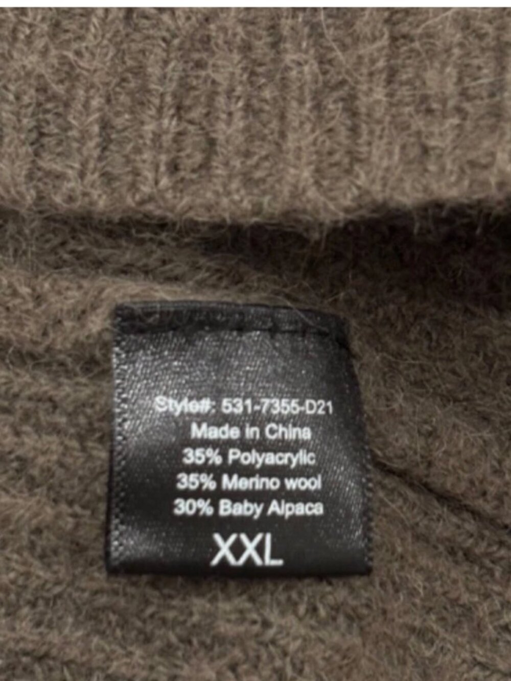 Jenni Kayne Hooded Sweater Baby Alpaca Wool Relaxed Knit Olive Green Womens XXL - Picture 6 of 8